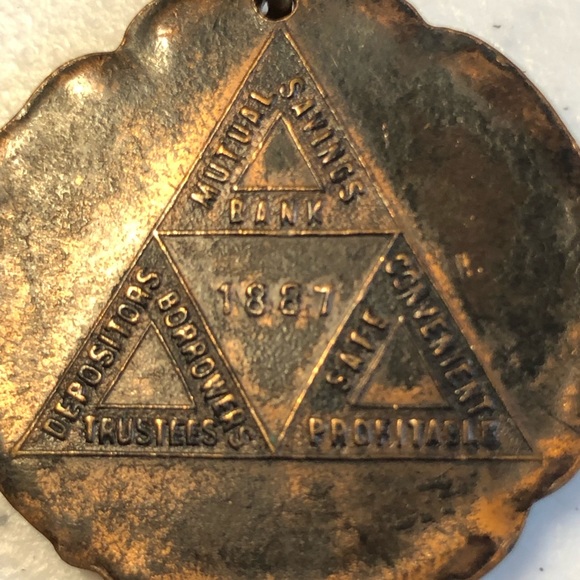 Lincoln Penny Pendant Mutual Savings Bank Promotional Item - Picture 4 of 4